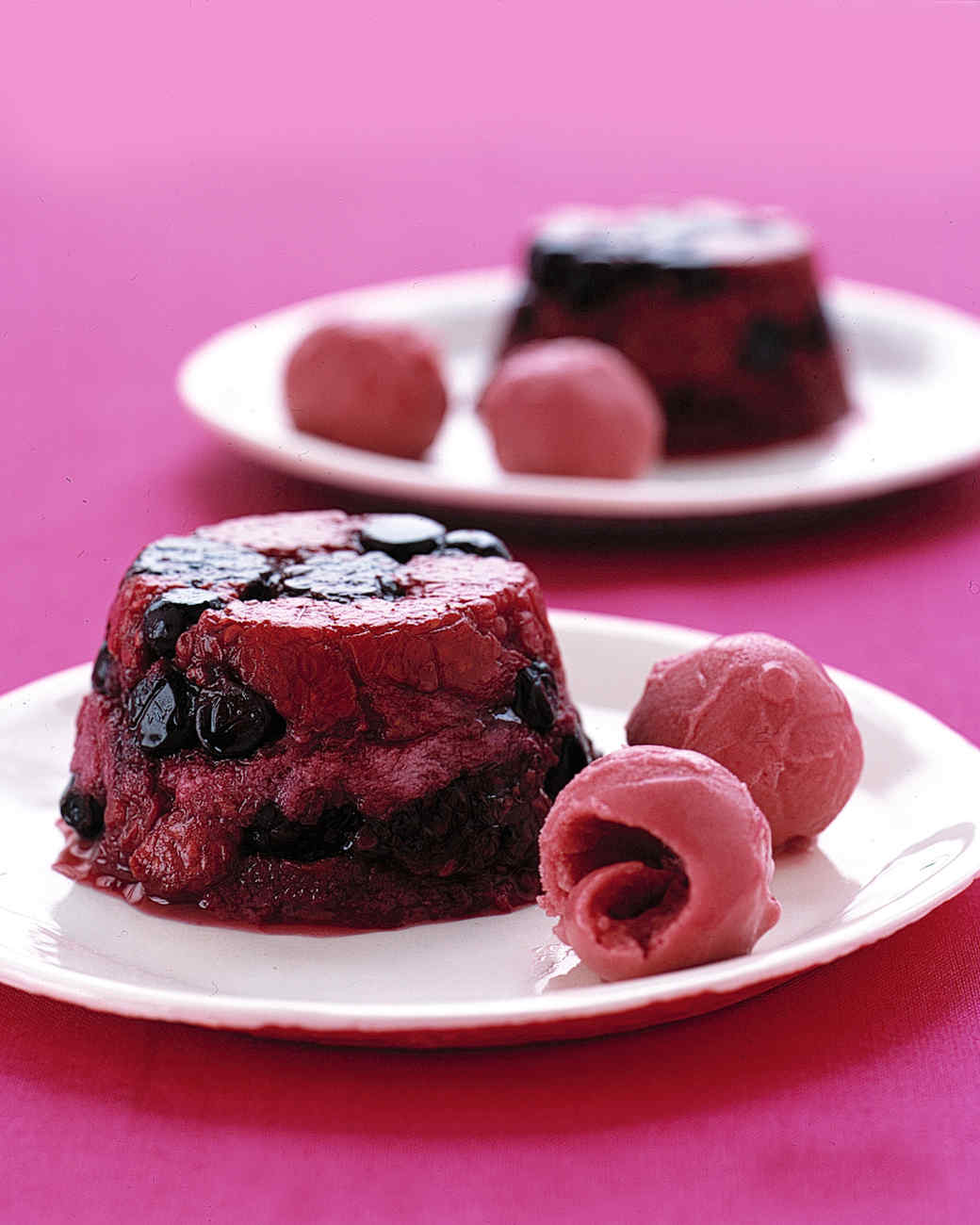 Individual Summer Puddings Recipe Martha Stewart