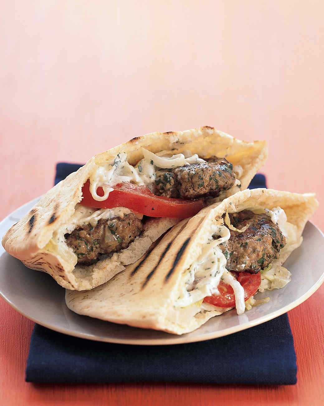 Mini Greek Lamb Burgers Recipe Martha Stewart