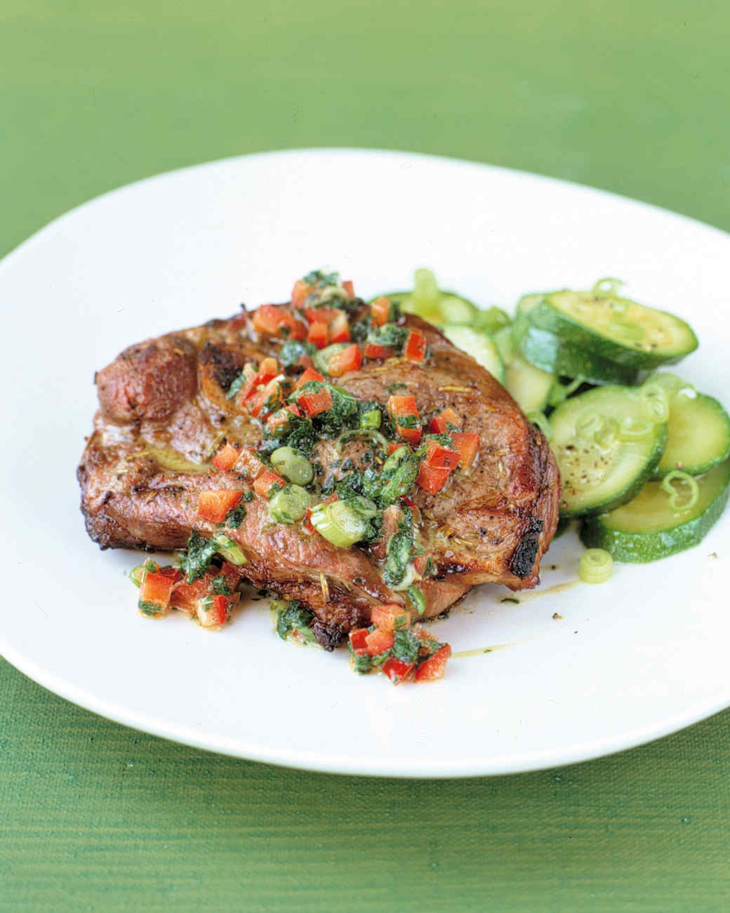 Lamb Chops with Mint-Pepper Sauce