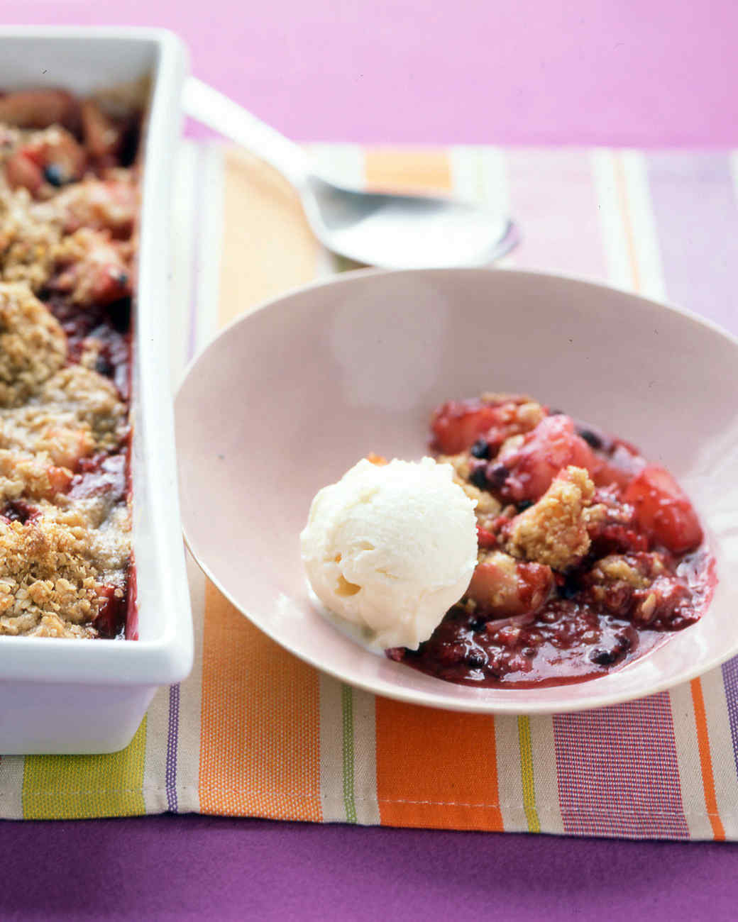 Easy PearandBerry Crisp Recipe Martha Stewart