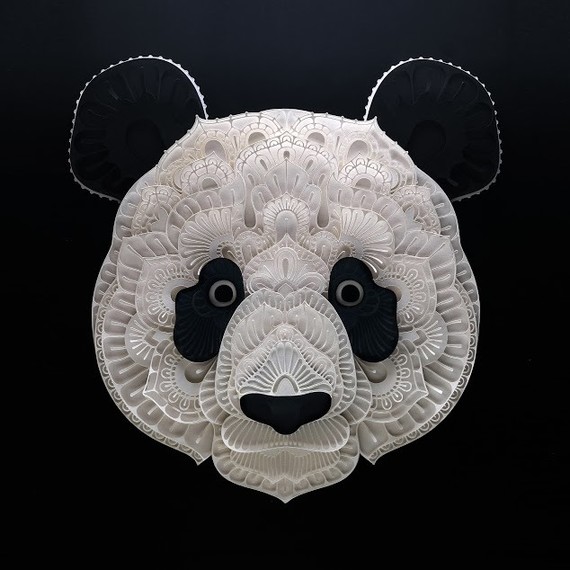 panda papercut panda papercut