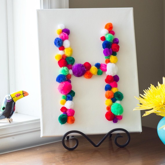 Pom-Pom Monogram Art