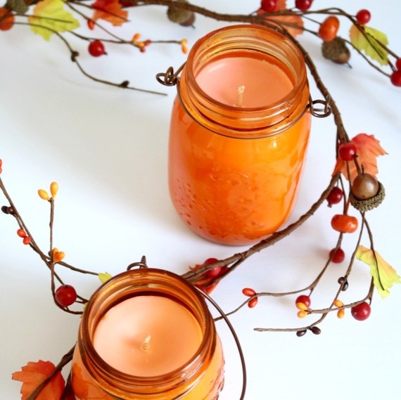 Make your own pumpkin spice candles with our easy tutorial. Make your own pumpkin spice candles with our easy tutorial.