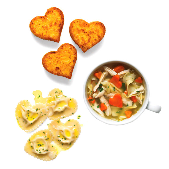 heart-shaped food heart-shaped food