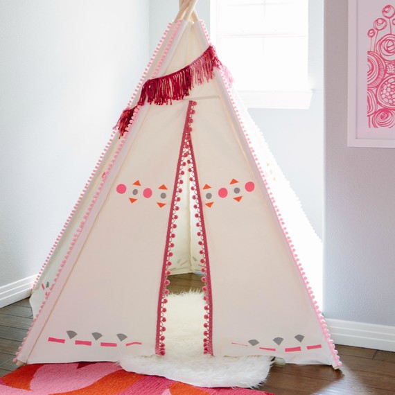 DIY Painted Teepee