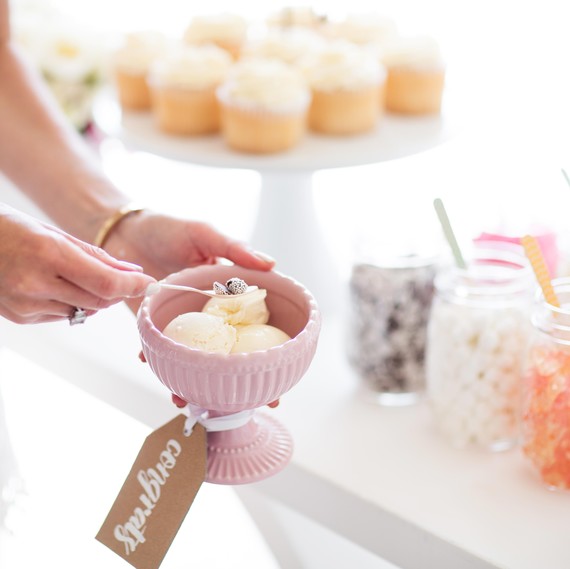 ice cream sundae bar scooping ice cream sundae bar scooping