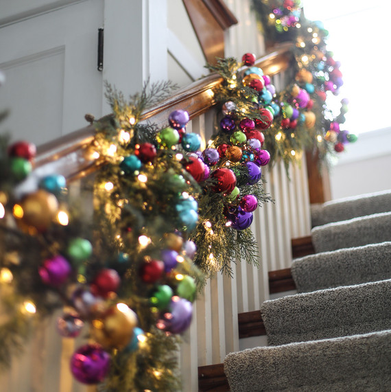 rainbow Christmas garland rainbow Christmas garland