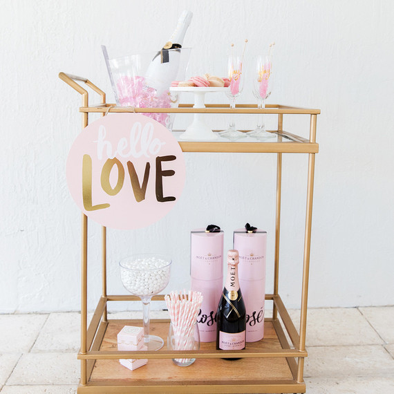 valentine's bar cart valentine's bar cart