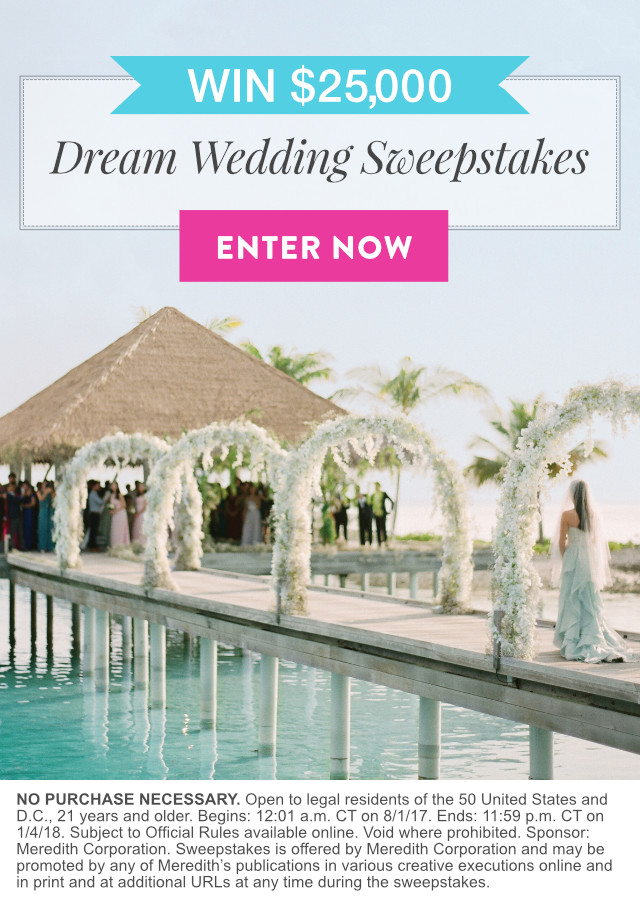 Dream Weddings 25,000 Sweepstakes V1 Martha Stewart Weddings