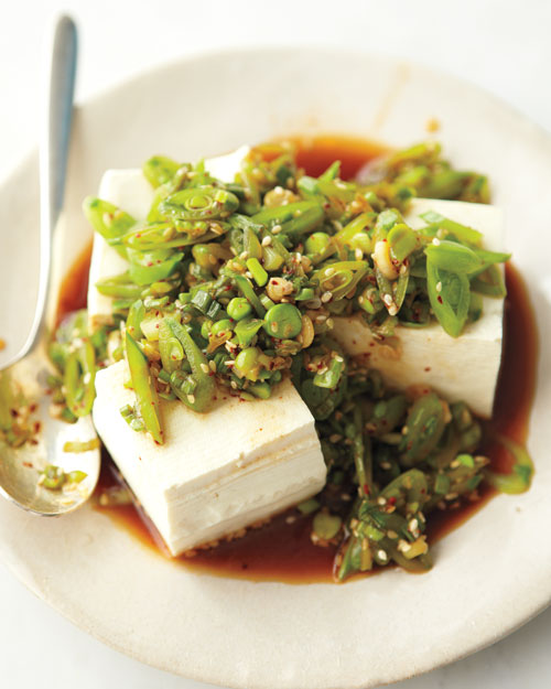 Tofu with Snap Peas and Scallions | Martha Stewart