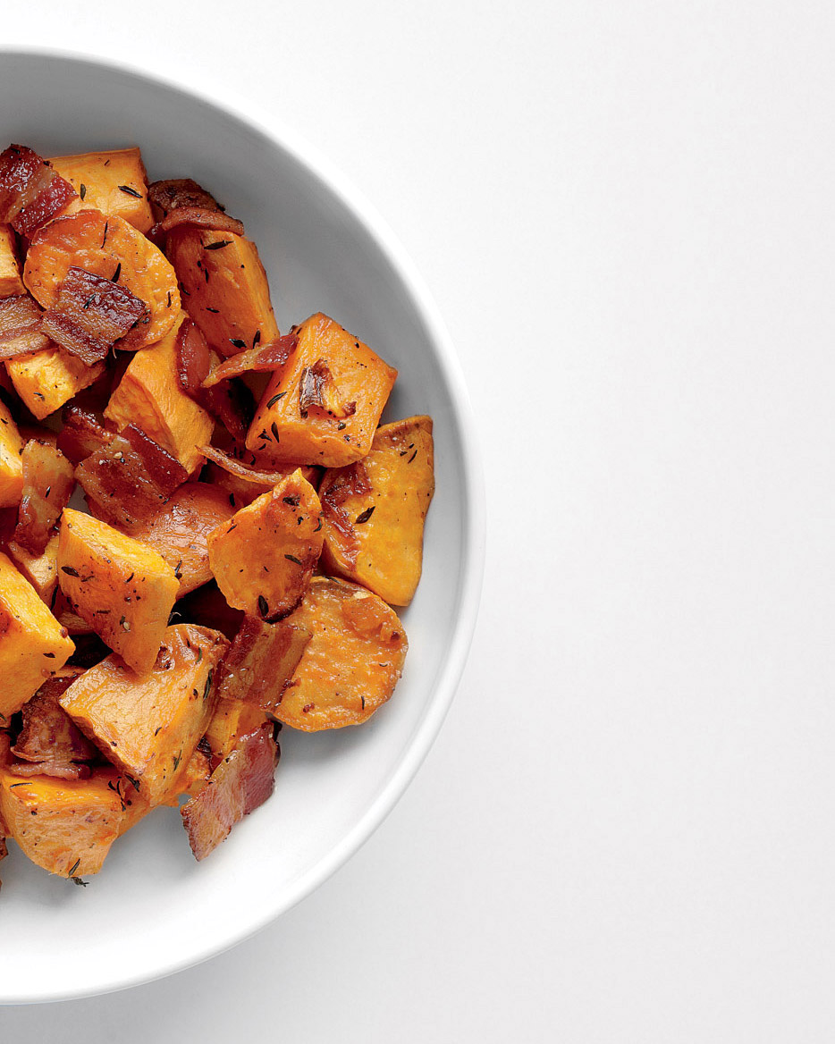 Roasted Sweet Potatoes and Bacon Martha Stewart