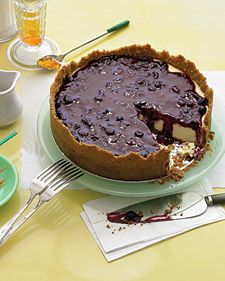 Cheesecake with Blueberry Topping_image