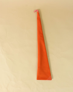 turkey triangle with head point orange napkin step ten