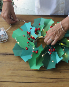 Paper Christmas Wreath WallArt  Martha Stewart