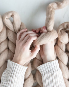 arm crochet blanket