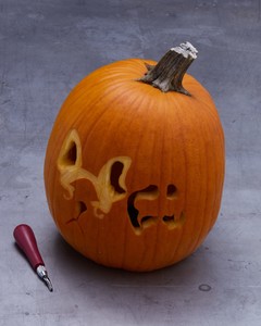 Dog-o'-Lantern Pumpkin | Martha Stewart