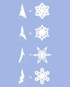 paper snowflake garland