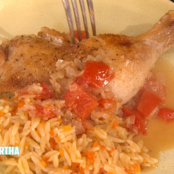 Chicken with Orzo Pilaf