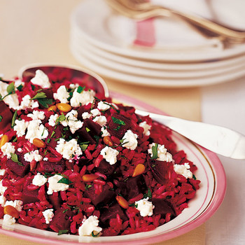 Beet And Brown Rice Salad With Goat Cheese Martha Stewart