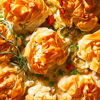 How to Make Chicken Potpie with Phyllo Clusters Thumbnail