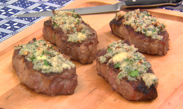 Vibrant Martha Stewart Steak Tips Scene in 4K Vibrant Martha Stewart Steak Tips Scene in 4K