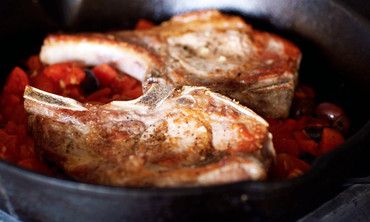 martha stewart baked pork chops recipe