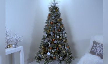 Celestial Stars and Moon Themed Christmas Tree
