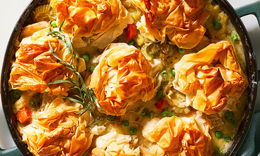 How to Make Chicken Potpie with Phyllo Clusters Thumbnail