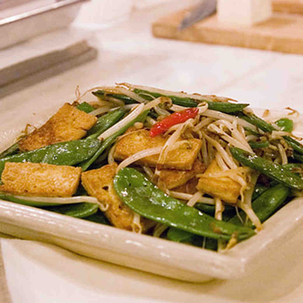 Pork Tofu with Watercress and Bean Sprouts