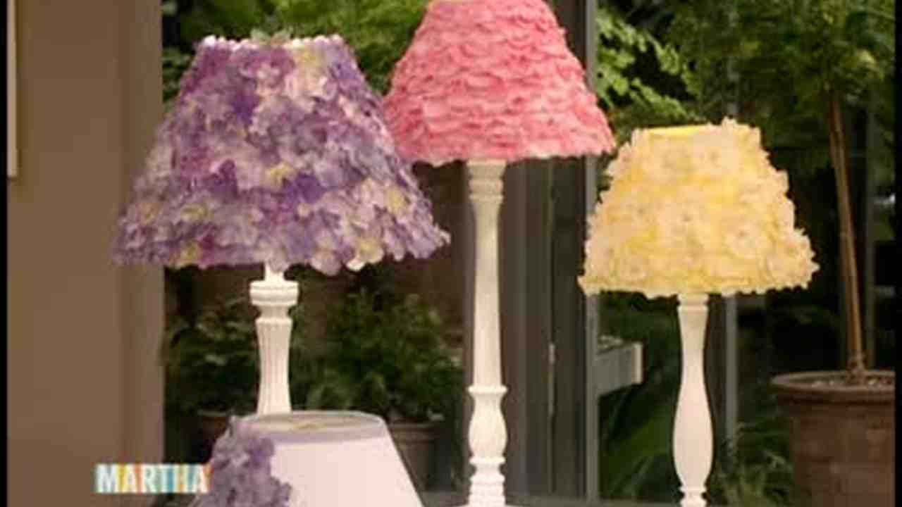 Flowered Lamp Shade Craft Martha Stewart