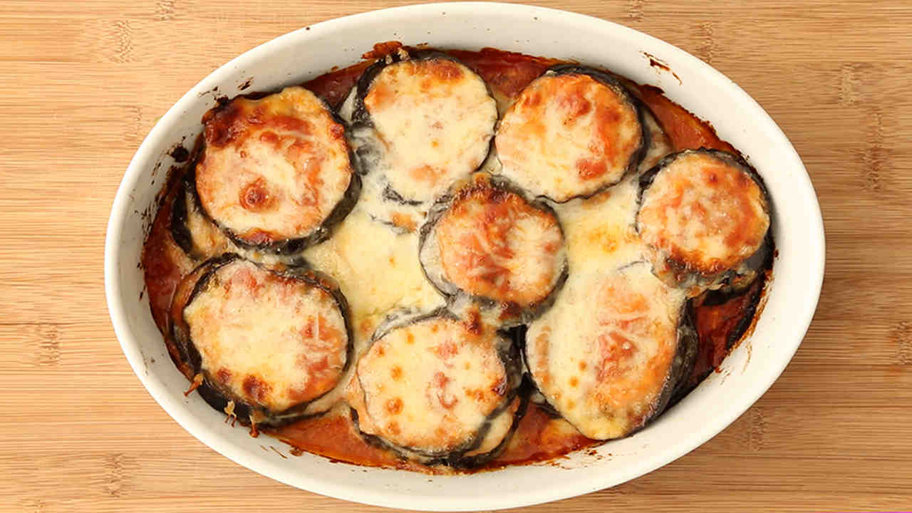 eggplant parmesan with ricotta and spinach