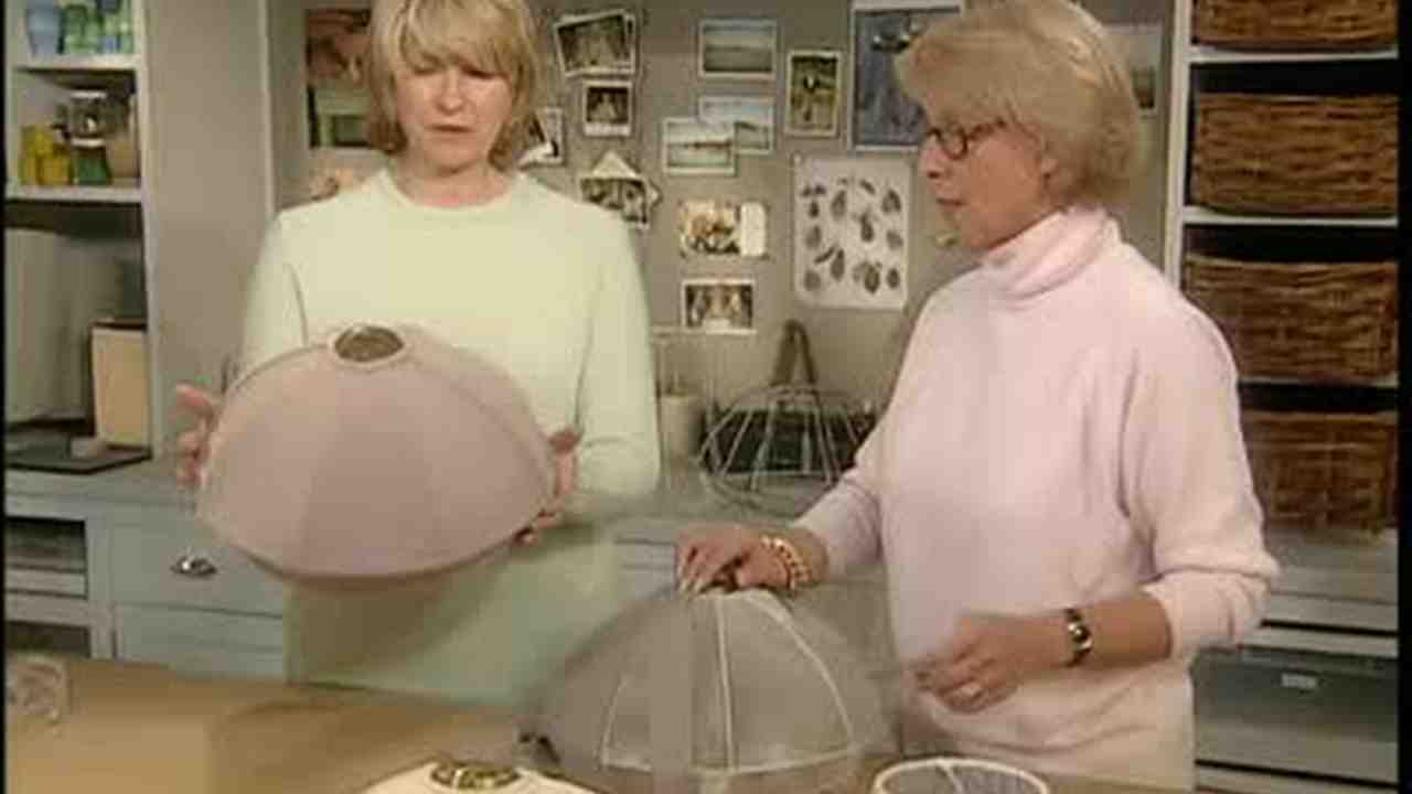 How To Lamp Shade Covering Martha Stewart
