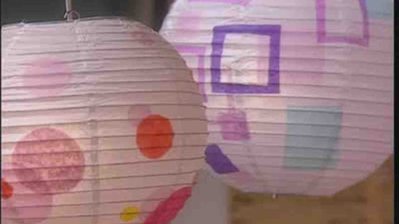 Decorated Paper Lanterns With Paint Martha Stewart