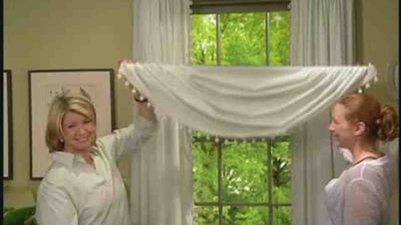 Video How To Make A Swag Window Treatment Part 1 Martha
