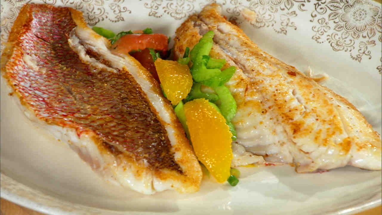 pan seared red snapper