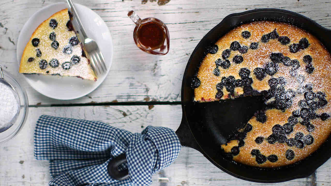 Oven-Baked Blueberry Pancake Recipe