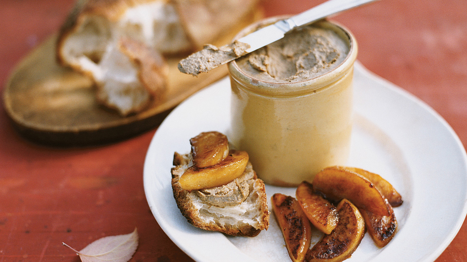 Bette's ChickenLiver Pate with Sauteed Maple Syrup Apples