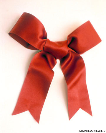 tying a wreath bow martha stewart