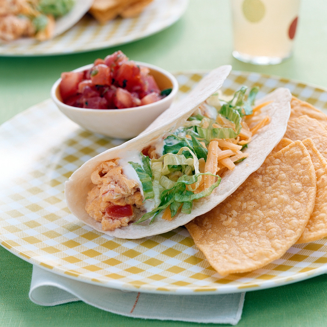 Salsa Egg Tacos Recipe | Martha Stewart