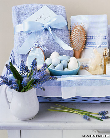 basket gift spa baskets diy gifts mother mothers martha stewart mom handmade auction marthastewart hamper weekend bath pamper garden kit