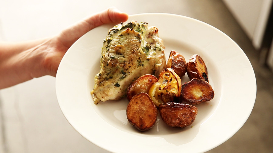 Video: Chicken Breasts with Parsley-Caper Pesto | Martha Stewart