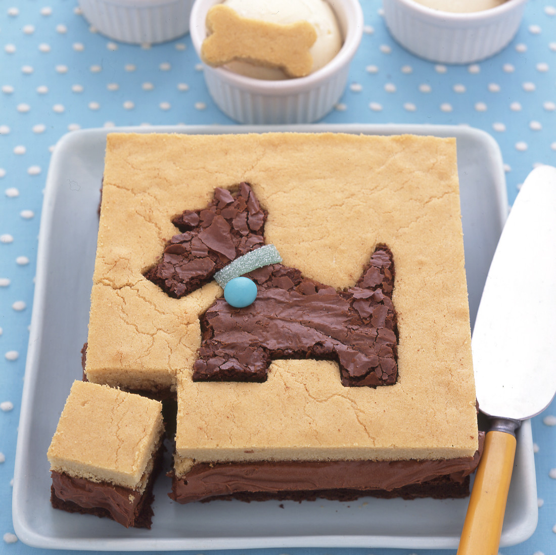 Dog Brownie Cake