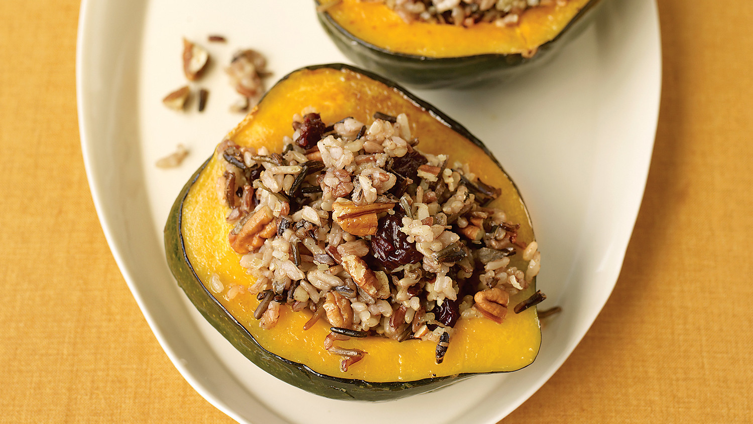 WildRice Stuffed Squash