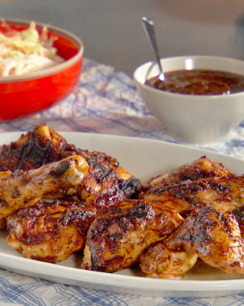 Grilled Chicken with Figgy Barbecue Sauce