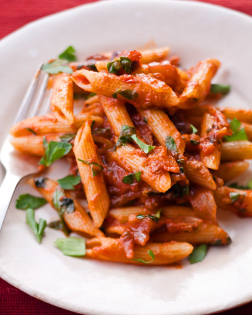 Penne alla Puttanesca Recipe & Video | Martha Stewart