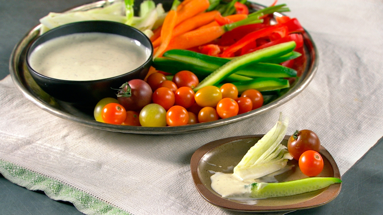 Crudites with Italian Vinaigrette Recipe Martha Stewart