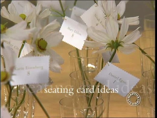 Video Diy Seating Cards Martha Stewart