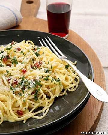 Spaghetti Alla Carbonara Recipe & Video | Martha Stewart