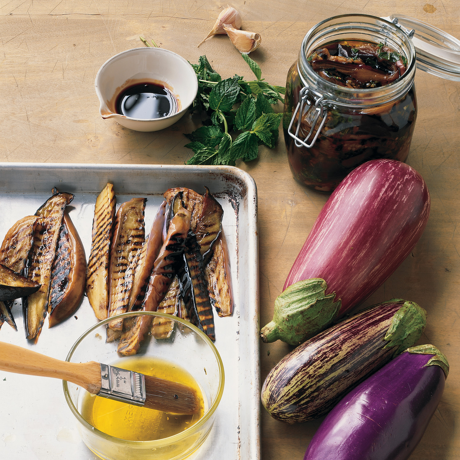Grilled Eggplant in Pomegranate Dressing