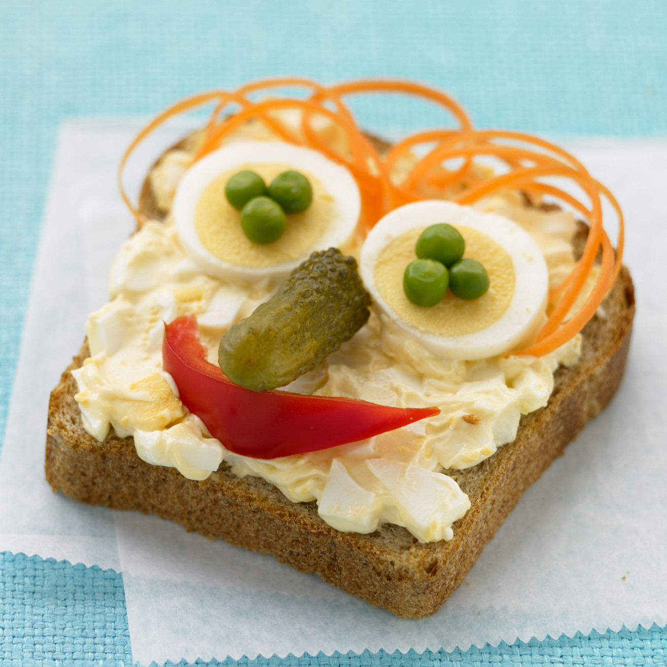 Open "Face" Egg Salad Sandwiches Recipe Martha Stewart